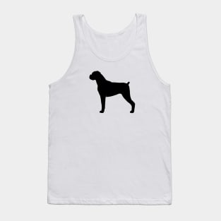 Boxer Dog Silhouette Tank Top